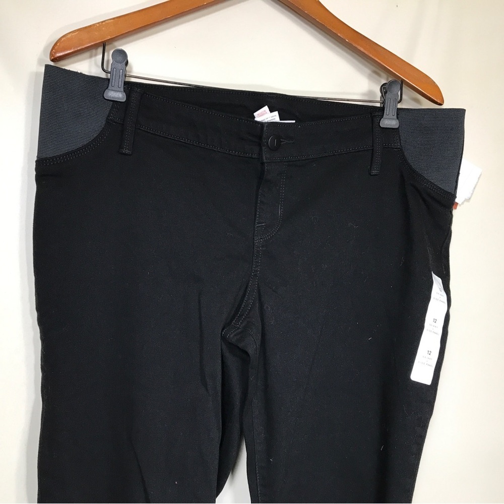 a Lot Of 2  Womens Isabel Maternity Skinny Boot Side Panel Jeans size 12 - Picture 3 of 12